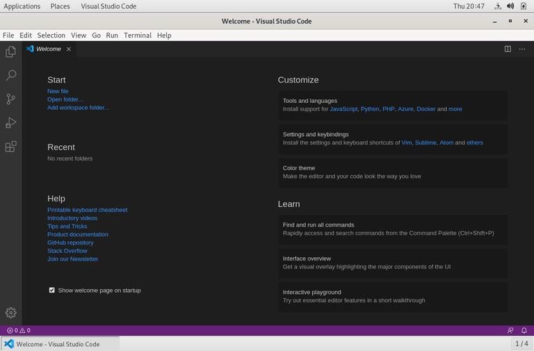 Код Debian Visual Studio