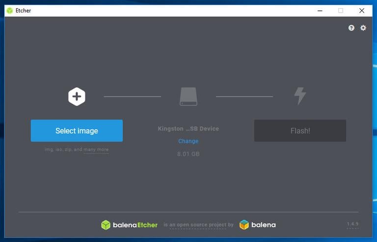Запустить Etcher