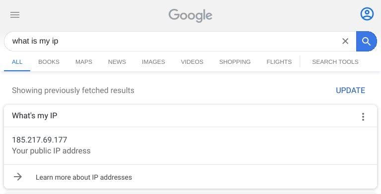 Какой у меня IP?