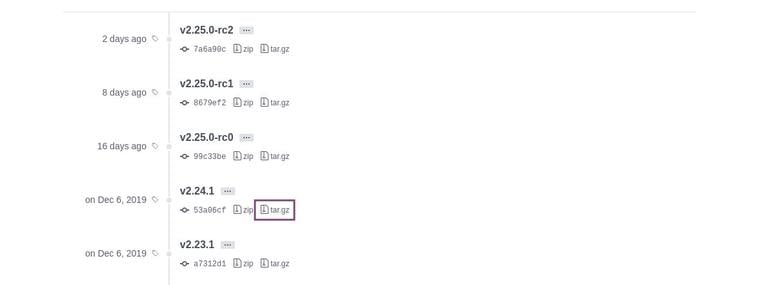 Установка Git из исходного кода