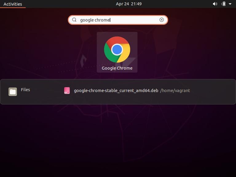 Ubuntu Открыть Google Chrome