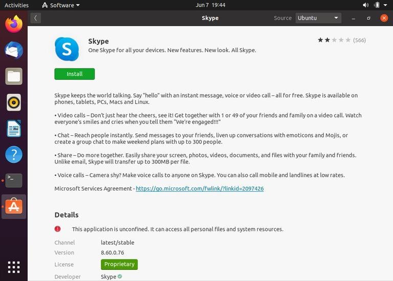 Снимок с Skype