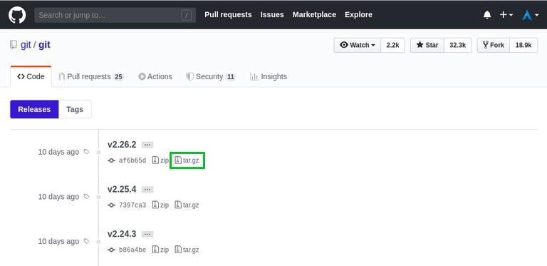 Установка Git из исходного кода