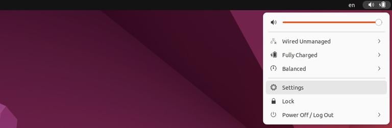 Настройки Ubuntu 22.04