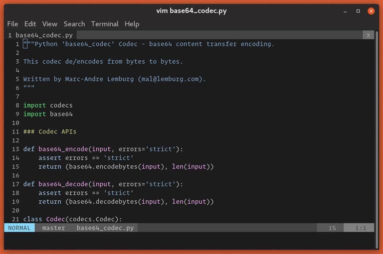 Vim показывать номера строк