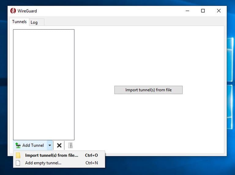 WireGuard Windows добавить туннель