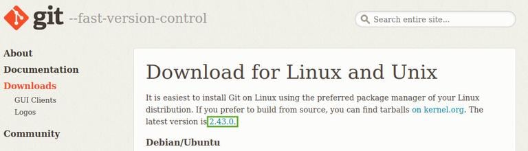 Установка Git из исходного кода