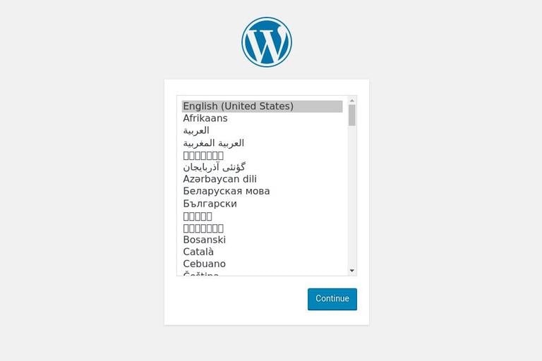 Установить селектор языка WordPress