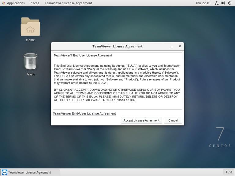 Браузер по умолчанию CentOS TeamViewer
