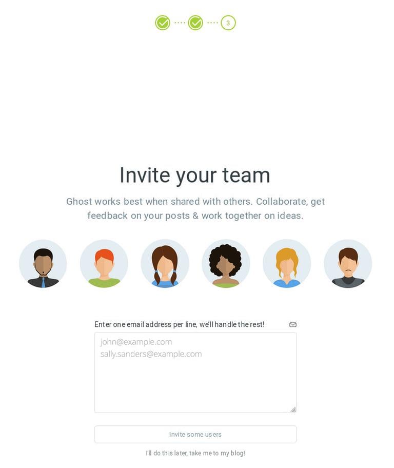 Команда Ghost Invit