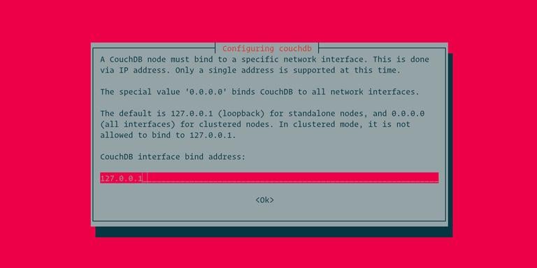 Интерфейс выбора CouchDB