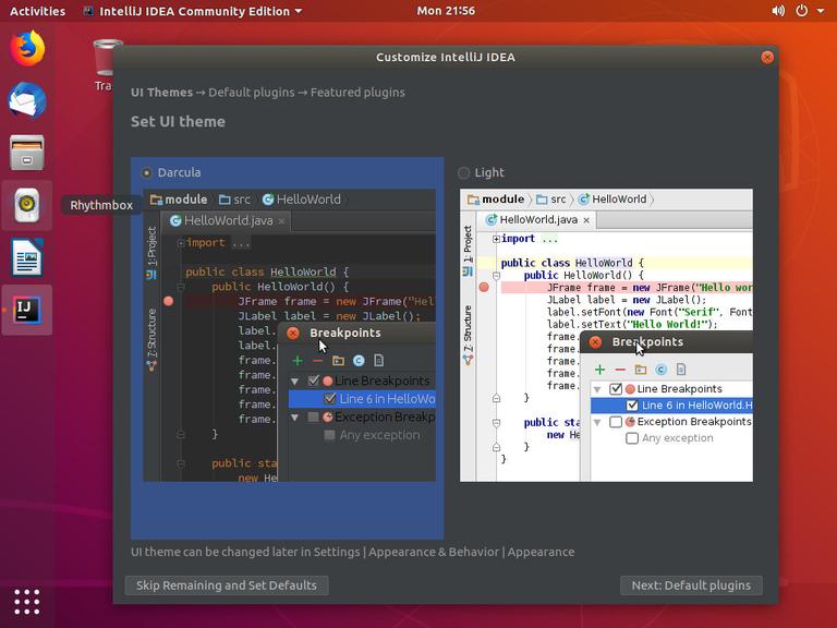 Ubuntu IntelliJ IDEA Настройка