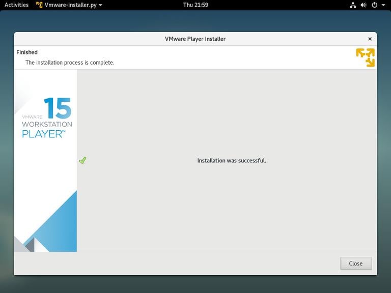 Debian VMware принимает установленный
