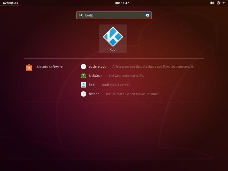 Ubuntu Запустить Kodi