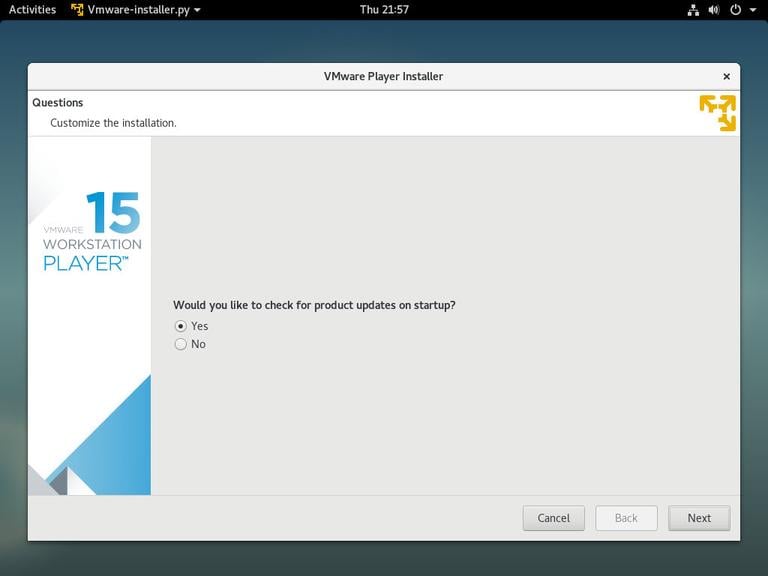 обновления Debian VMware