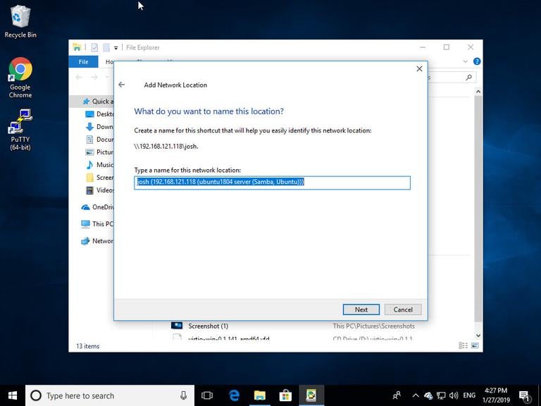 Имя Windows Samba