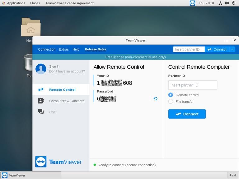 Удаленное управление CentOS TeamViewer