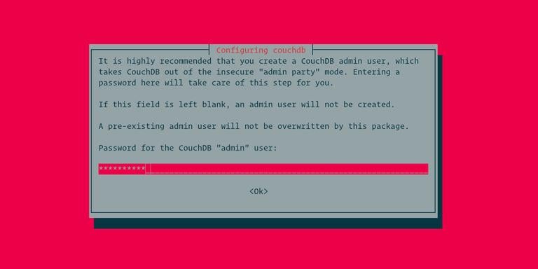 CouchDB Создать Администратор