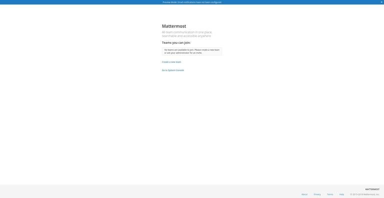 Аккаунт Mattermost