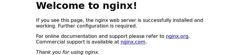 Целевая страница Nginx Ubuntu