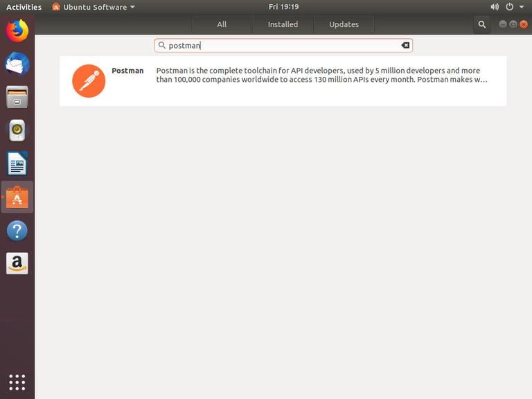 Установить Postman Ubuntu Software Center