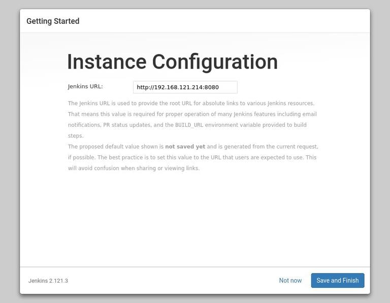 конфигурация экземпляра jenkins